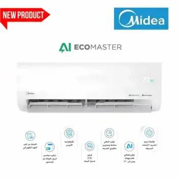 تكييف ميديا 1.5 حصان بارد ايكو ماستر انفرتر  AI Eco Master M1SEFT-12CRDN